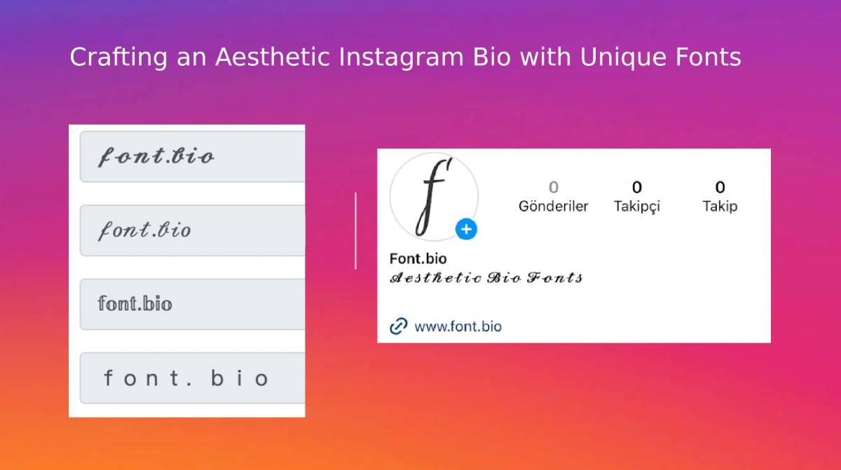 Crafting an Aesthetic Instagram Bio with Unique Fonts